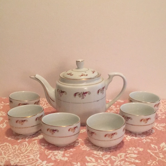 Porcelain Tea Set - Picture 1 of 7